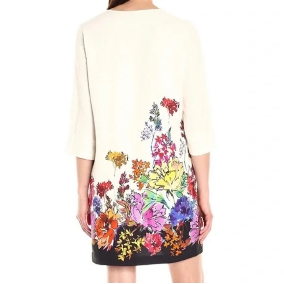 Karen Kane Optic Bloom Floral shift dress - Picture 8 of 9
